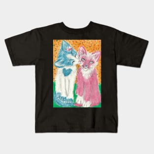 sweet kittens art Kids T-Shirt